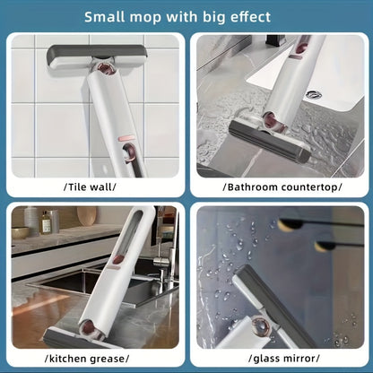 Portable Self-Squeeze Mini Mop for Multifunctional Cleaning