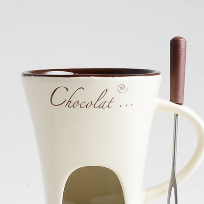 Mini Fondue Mug Set | Chocolate, Cheese & Butter Melter