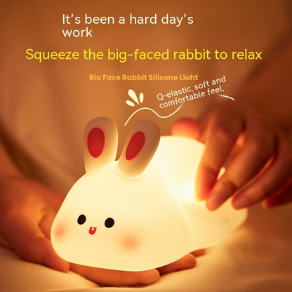 Cute LED Touch Sensor Rabbit Night Light for Kids