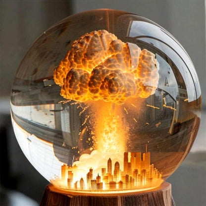 Atomic Bomb Explosion Lamp | 3D Mushroom Cloud LED Night Light