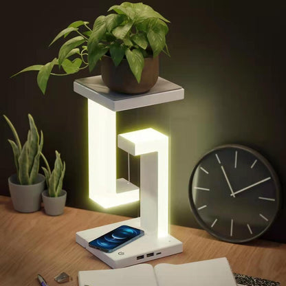 Floating Wireless Charging Lamp with Balance Design