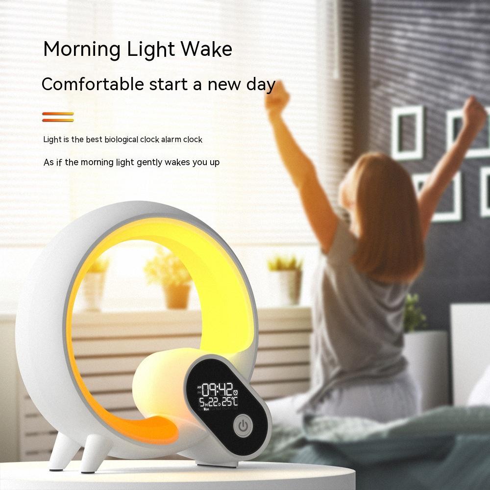 Q Light Sunrise Alarm Clock with Bluetooth & Atmosphere Light