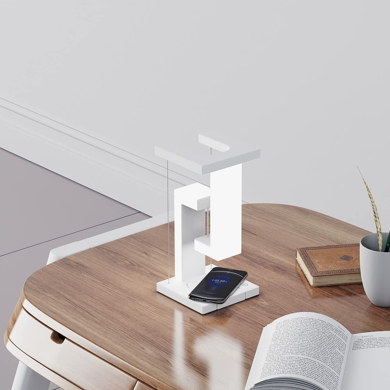 Floating Wireless Charging Lamp with Balance Design