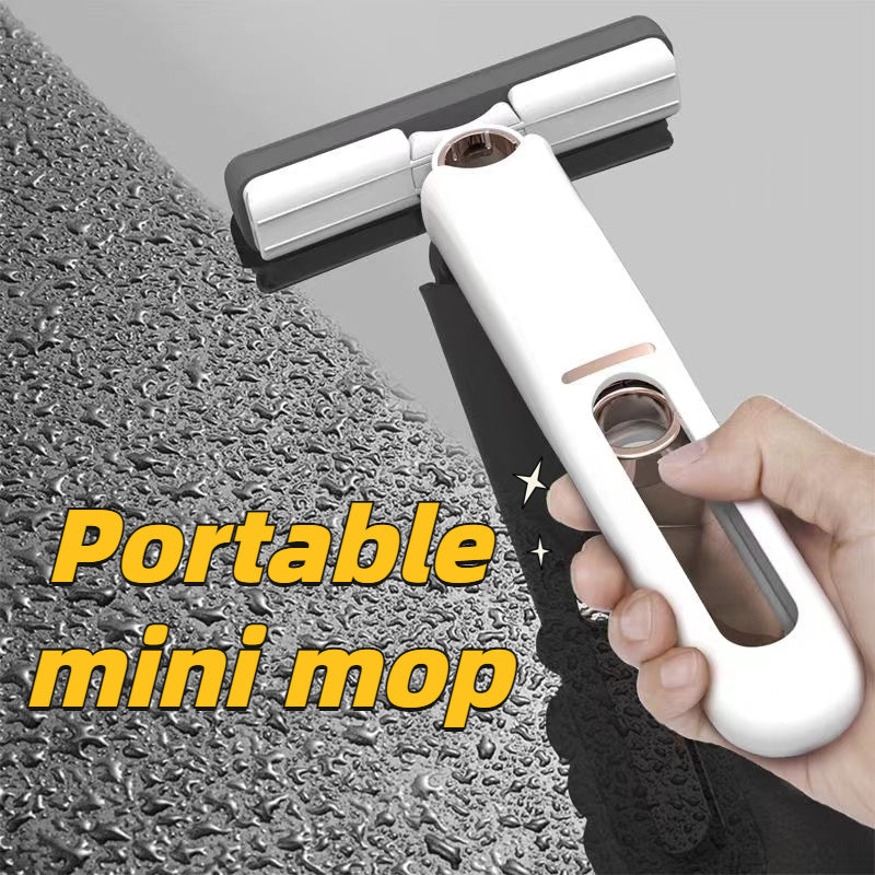 Portable Self-Squeeze Mini Mop for Multifunctional Cleaning