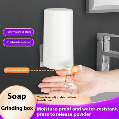 Wall-Mounted Soap Grinder Dispenser & Organizer