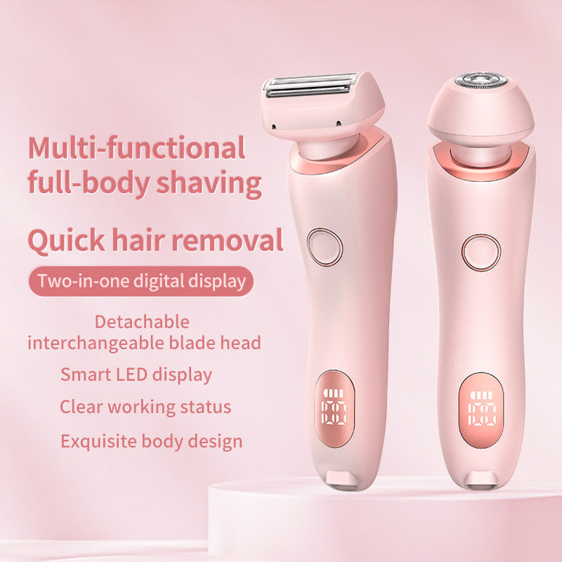 2-in-1 USB Rechargeable Hair Removal Epilator & Trimmer for Women