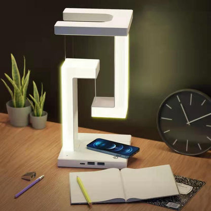 Floating Wireless Charging Lamp with Balance Design