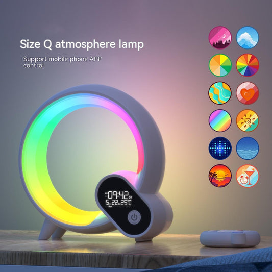 Q Light Sunrise Alarm Clock with Bluetooth & Atmosphere Light